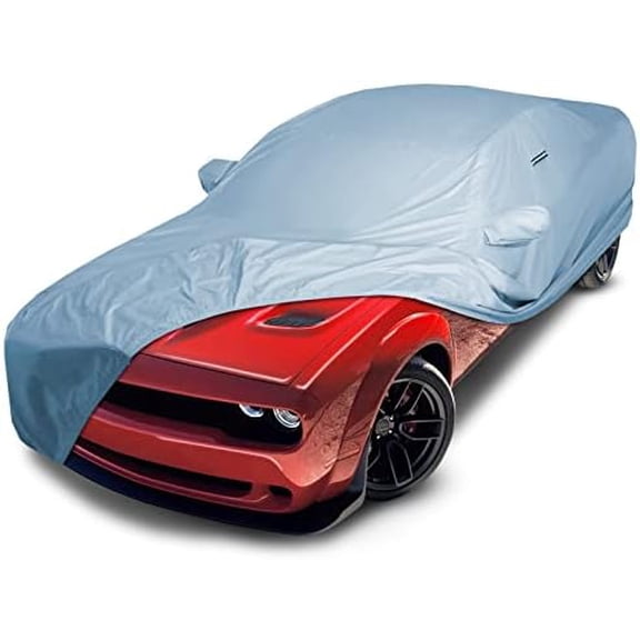Custom Car Cover for 2008-2023 Dodge Challenger SXT, GT, Hellcat, Scat Pack, SE, R/T, SRT, SRT8, T/A Waterproof All Weather Rain Snow UV Sun Protector Full Exterior Indoor Outdoor Car Cover