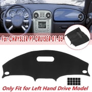 Custom Car Dashboard Cover Mat for CHRYSLER PT CRUISER 2001-2005, Sun Shade Dash Pad Instrument Panel Carpets ProtectorOnly Fit for Left Hand Drive Model, Black