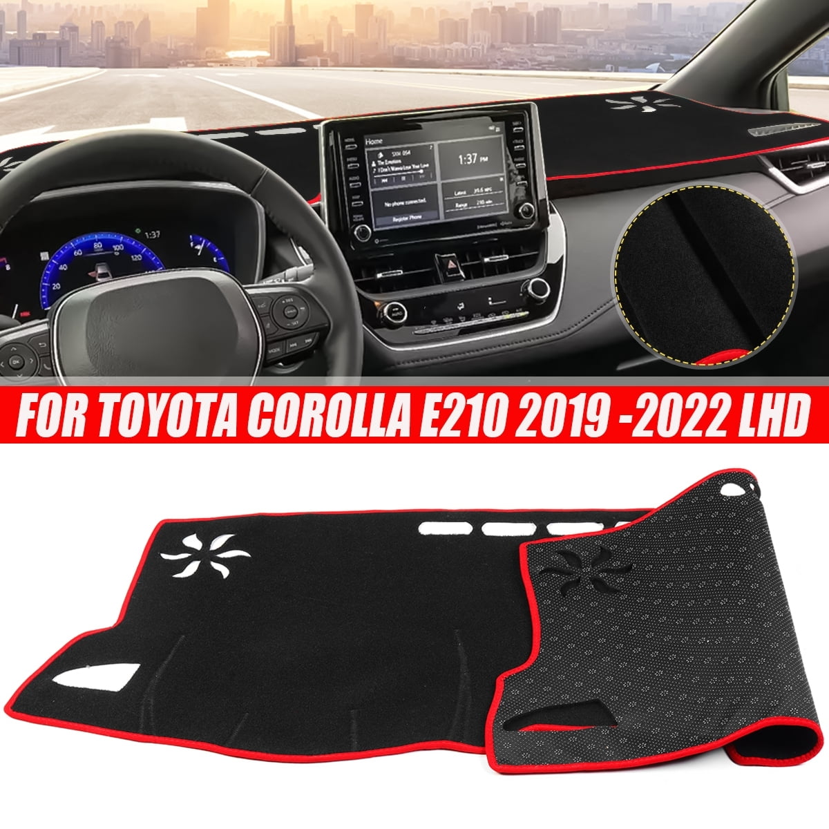 Custom Car Dashboard Cover Mat for Toyota Corolla E210 20192022, Sun