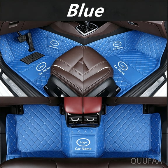 Custom Car Floor Mats For Compatible With BMW M4 F82/F83/G82/G83 2015-2026 Double-layer Floor Mat Full Coverage All Weather Anti-Slip Car Mat Set Waterproof Car Mats
