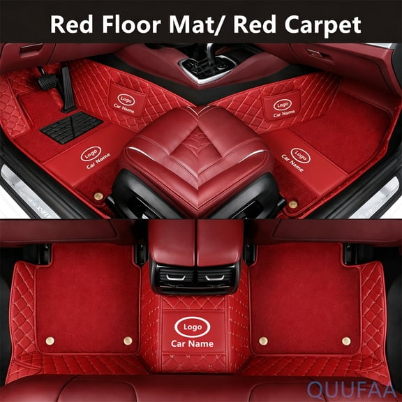 Custom Car Floor Mats For Compatible With BMW M4 F82/F83/G82/G83 2015-2026 Double-layer Floor Mat Full Coverage All Weather Anti-Slip Car Mat Set Waterproof Car Mats