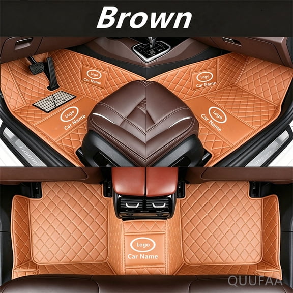 Custom Car Floor Mats For Compatible With Dodge Caliber 2007-2012 Double-layer Floor Mat Full Coverage All Weather Anti-Slip Car Mat Set Waterproof Car Mats