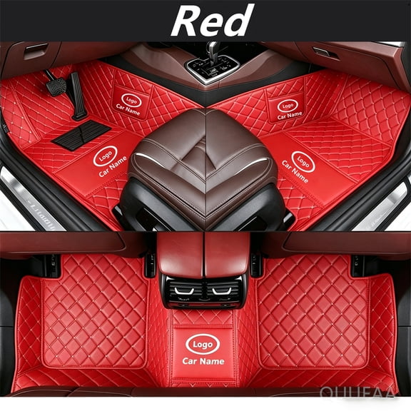 Custom Car Floor Mats For Compatible With Dodge Challenger 2008-2026 Double-layer Floor Mat Full Coverage All Weather Anti-Slip Car Mat Set Waterproof Car Mats