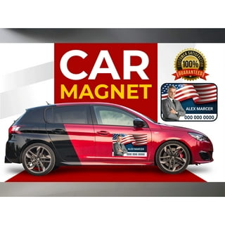 Blank Black Magnet for Car - Adhesive Magnet to Design Custom Magnets -  Magnet Decals for Cars, Trucks, Busses & More! Magnetic Bumper Sticker -  Super