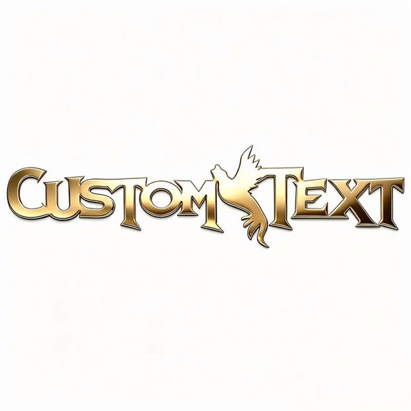 Custom Car Stickers, Custom Stainless Steel Phoenix Car Stickers, Personalized Name & Text Emblem, Waterproof Metal Decal for Cars, Vans, Boats, Bicycles, Refrigerators, Walls & Doors Etc
