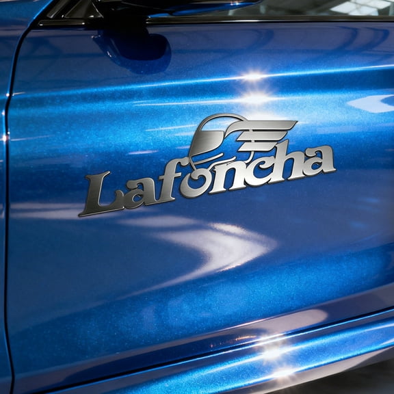 Custom Car Stickers, Custom Stainless Steel Racing Helmet Car Stickers, Personalized Name & Text Emblem, Waterproof Metal Decal for Cars, Vans, Boats, Bicycles, Refrigerators, Walls & Doors