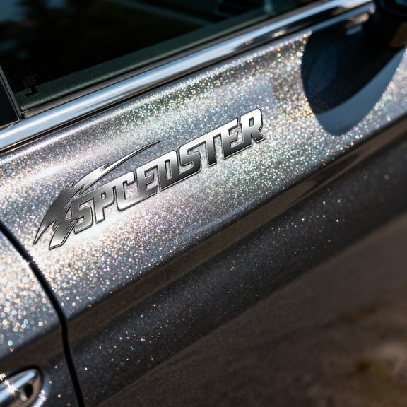 Custom Car Stickers, Custom Stainless Steel Speed Car Stickers, Personalized Name & Text Emblem, Waterproof Metal Decal for Cars, Vans, Boats, Bicycles, Refrigerators, Walls & Doors
