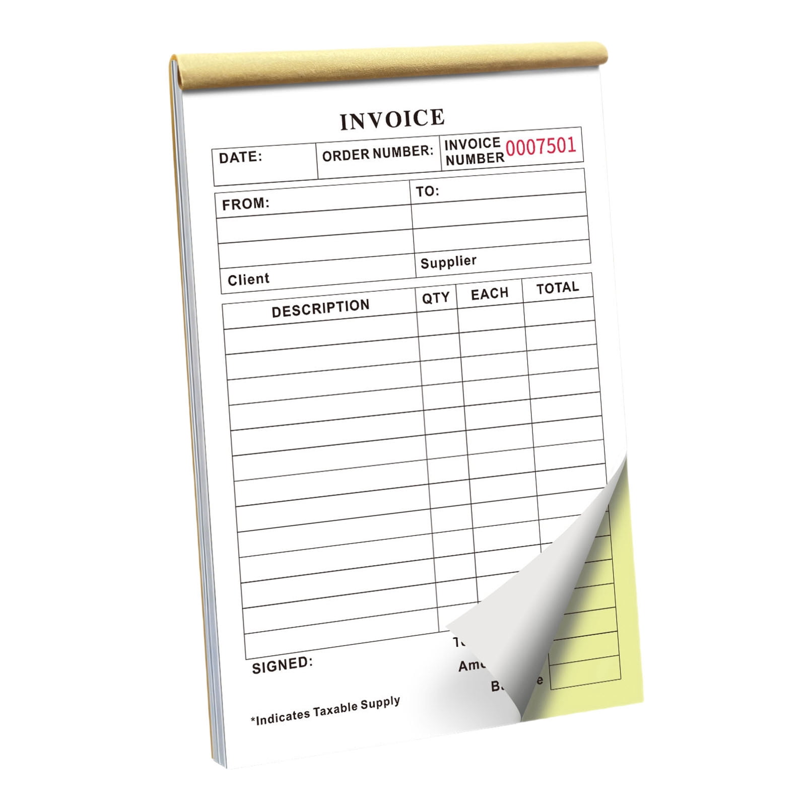 Custom Carbonless Receipt Book With Logo 2 Business Forms for ...