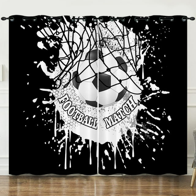 Custom Cartoon Football Graffiti Art Design Sports Children 2pcs