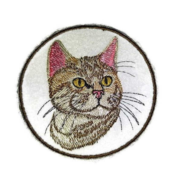 Custom Cat Portrait [Bengal Cat Face ] Embroidered Iron On/Sew patch [3" x 3"]