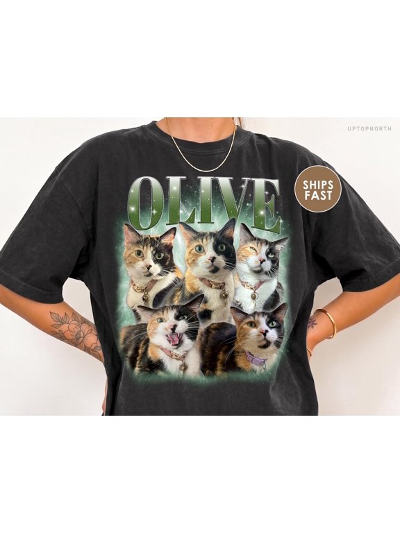 Custom Cat Shirt, Custom Photo Shirt for Pet Remembrance Gift