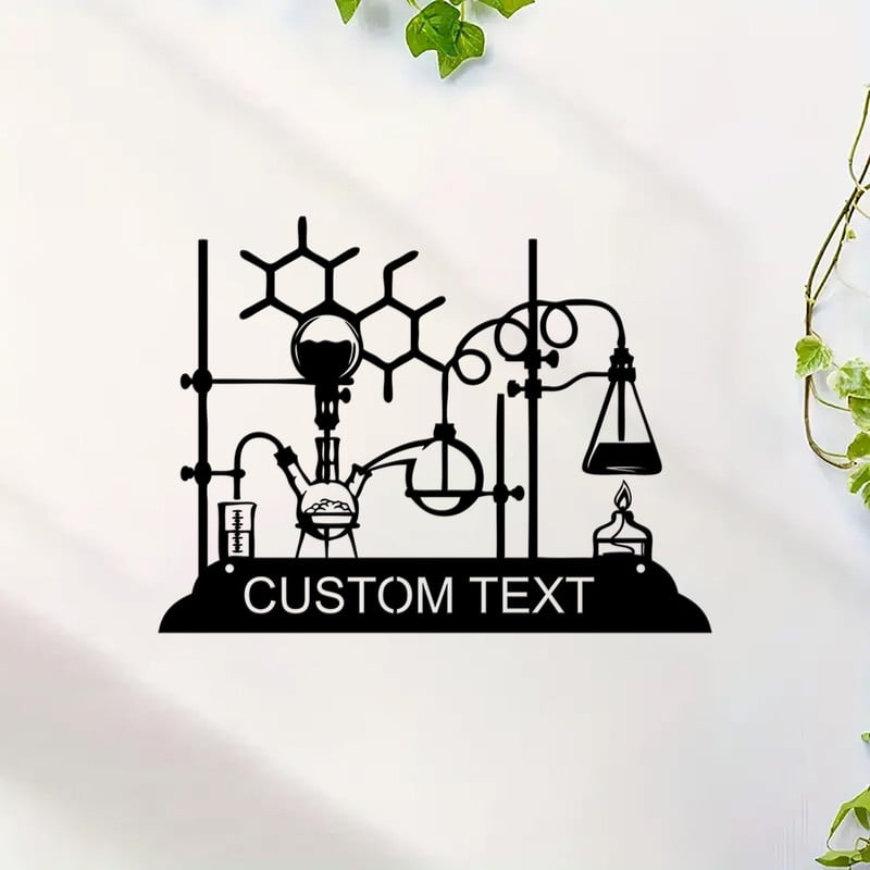 Custom Chemistry Metal Sign,Personalized Chemistry Teacher Name Wall ...