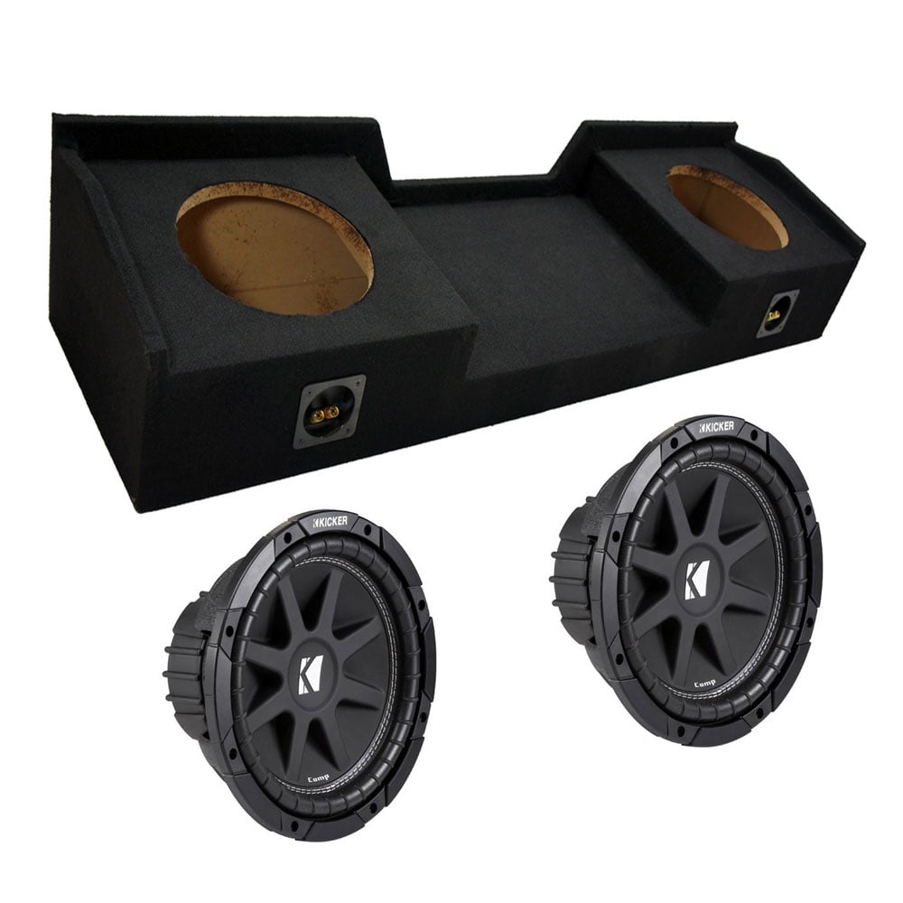 Custom Chevy Silverado 9906 Ext Cab Dual 10 Loaded Kicker C10 Sub Box Enclosure