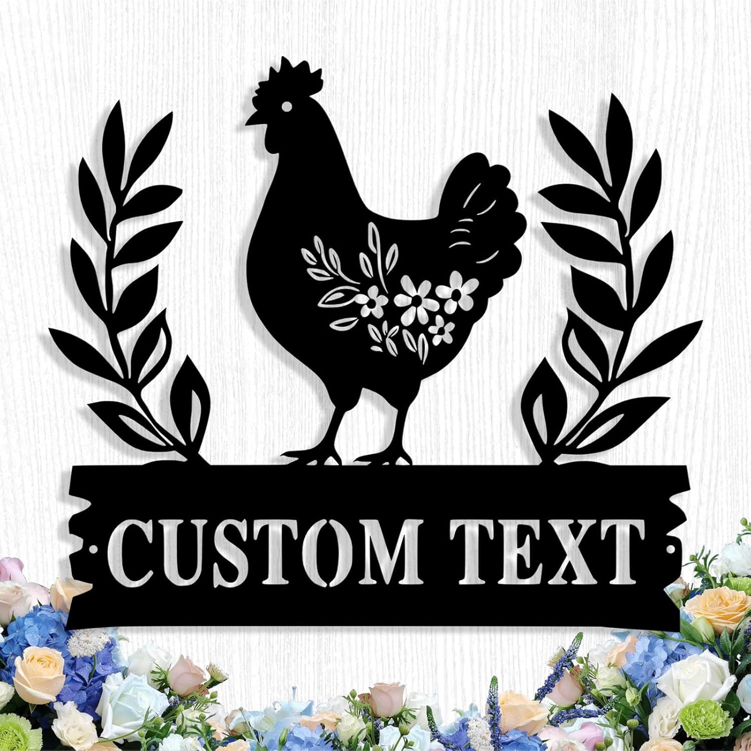 Custom Chicken Coop Metal Sign, Personalized Chicken Coop Sign for ...