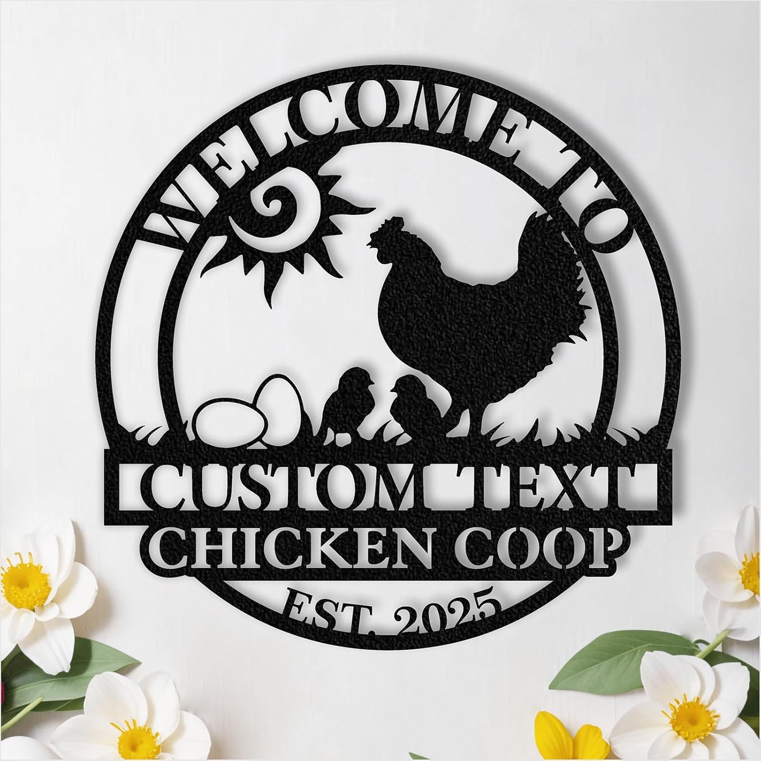 Custom Chicken Coop Signs, Personalized Chicken Coop Sign, Custom Metal ...