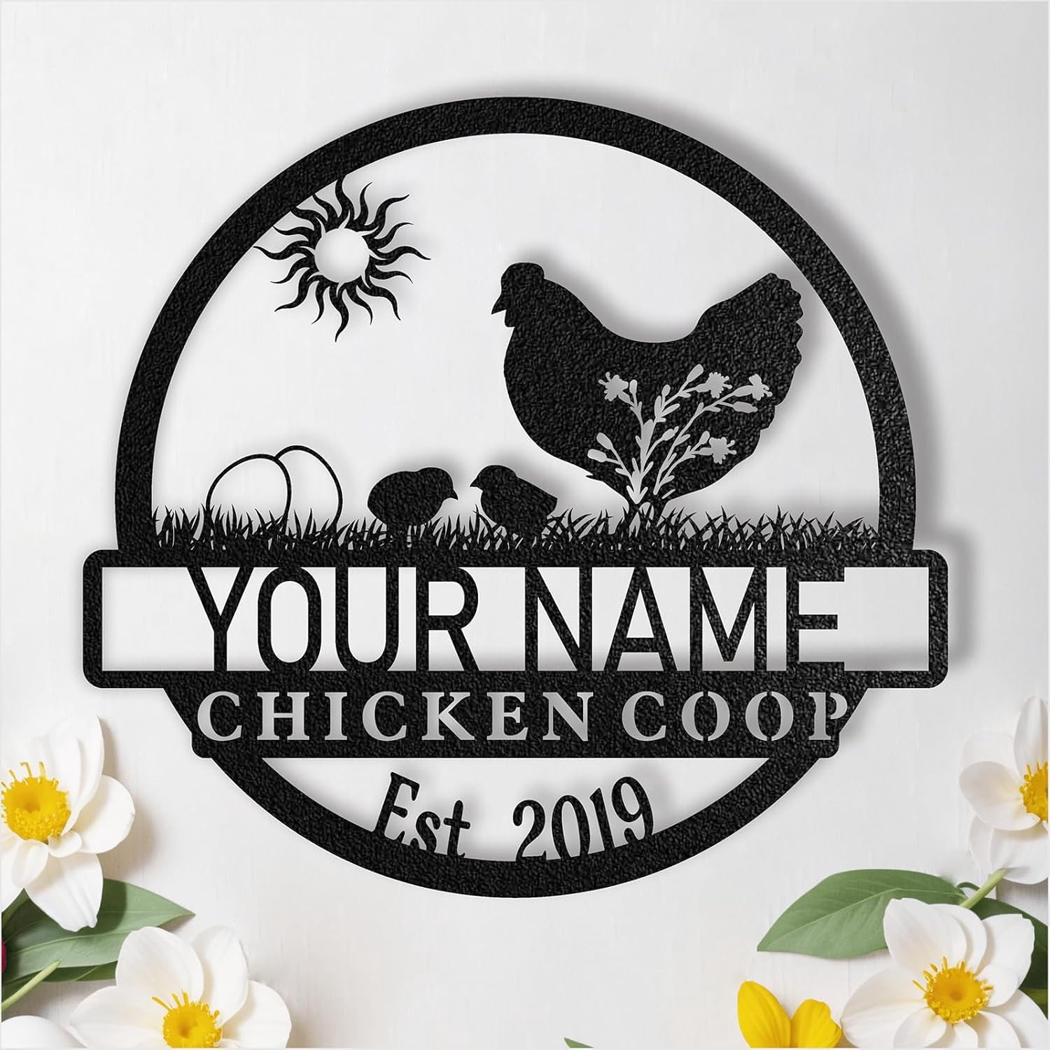 Custom Chicken Coop Signs, Personalized Chicken Coop Sign, Custom Metal ...
