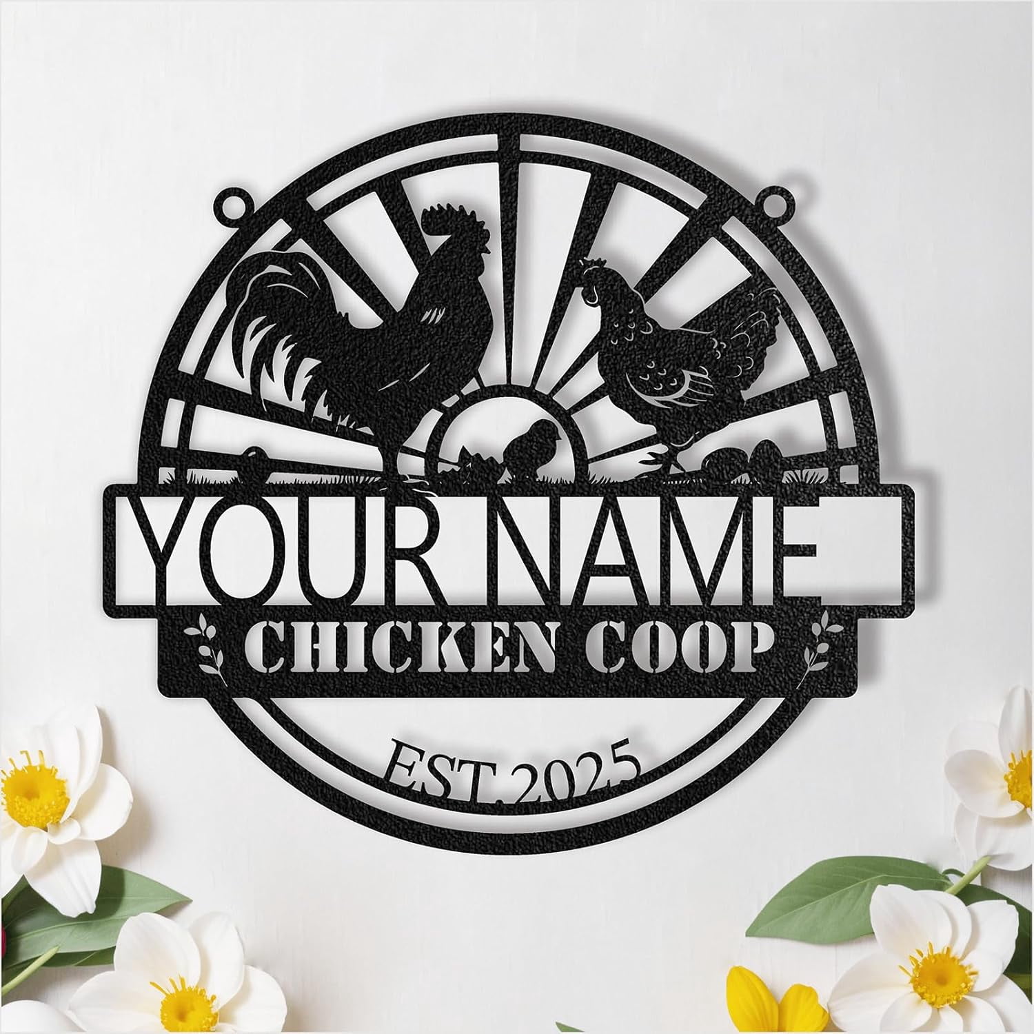 Custom Chicken Coop Signs, Personalized Chicken Coop Sign, Custom Metal ...