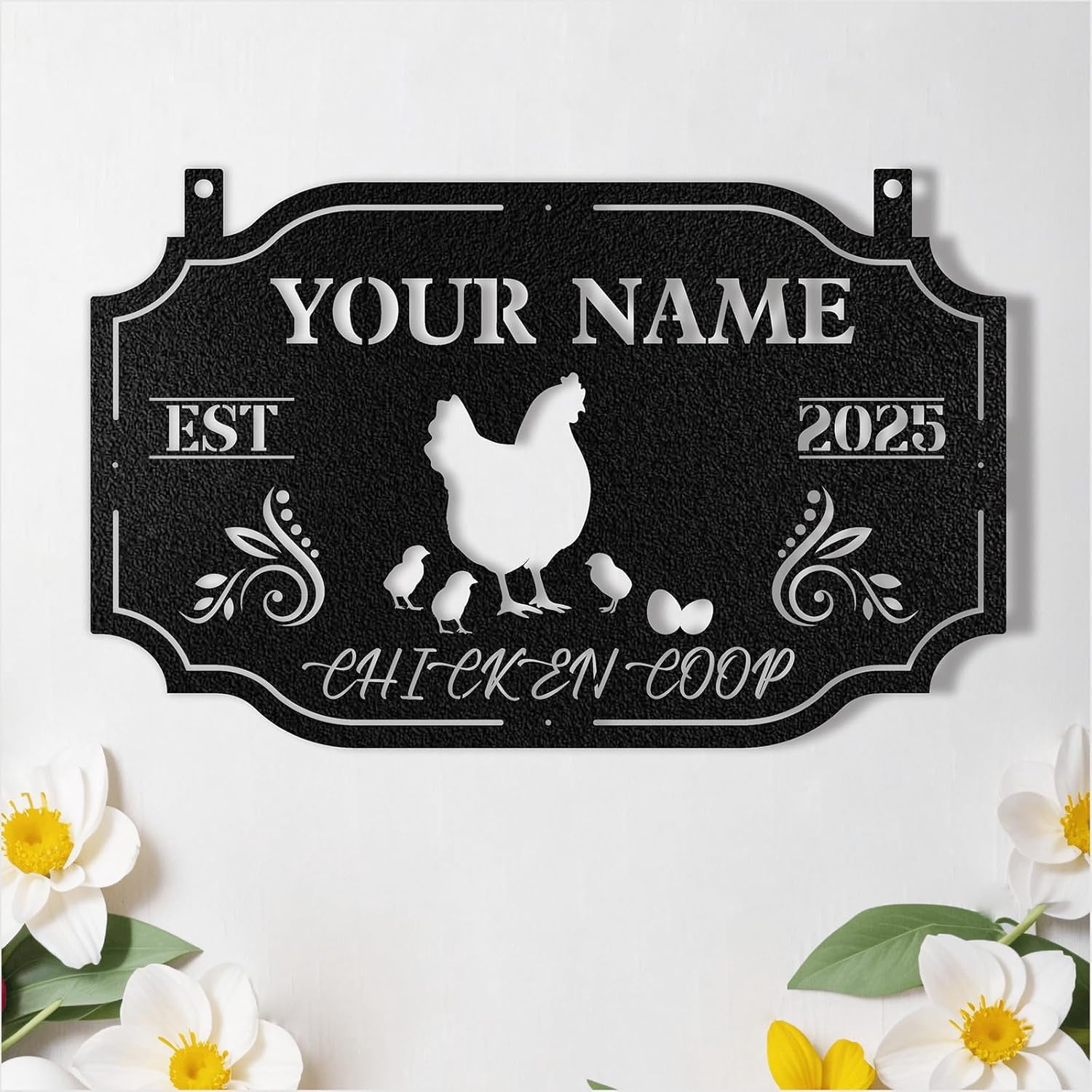 Custom Chicken Coop Signs, Personalized Chicken Coop Sign, Custom Metal ...