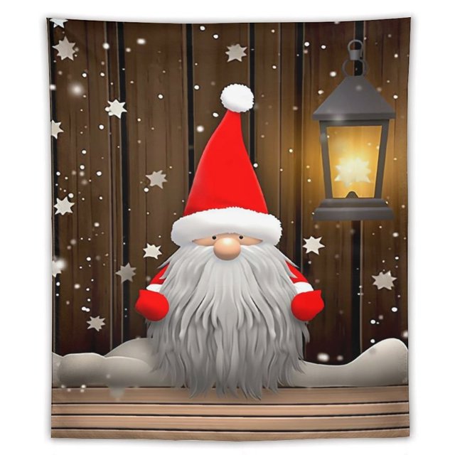 Custom Christmas Gnome Tapestry Popular Tapestry Poster Interior Wall