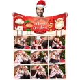 thumbnail image 1 of Custom Christmas Name Blanket for Kids Adults, Personalized Merry Christmas Elk Christmas Tree Fleece Throw Blankets, Christmas Customized Gifts for Family Friends Mom Dad Grandma Grandpa, 1 of 6