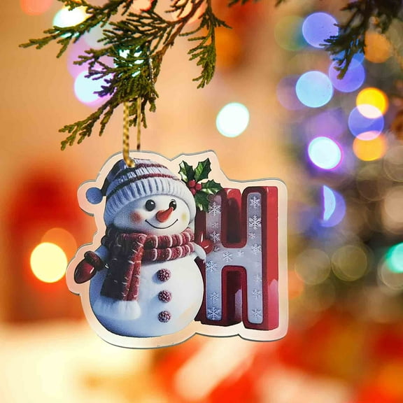 Custom Christmas Ornaments 2025, Personalized Clear Acrylic Hanging Pendant for Tree Decor, Gift for Holiday, Birthday, Anniversary, Graduation, Welcome Back, Family Keepsake