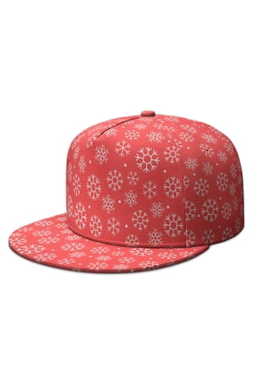 Custom Christmas Printed Flat Baseball Cap – Adjustable Snapback Hat with Flat Bill, Breathable and Durable, Personalized Design for Sports, Travel & Daily Wear
