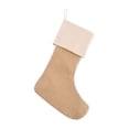 thumbnail image 1 of Custom Christmas Stocking, Jute Burlap Christmas Stockings, 21 Inches Large Family Christmas Stocking, Holiday and Family Stocking for Fireplace Christmas Holiday Party Decoration, 1 of 8