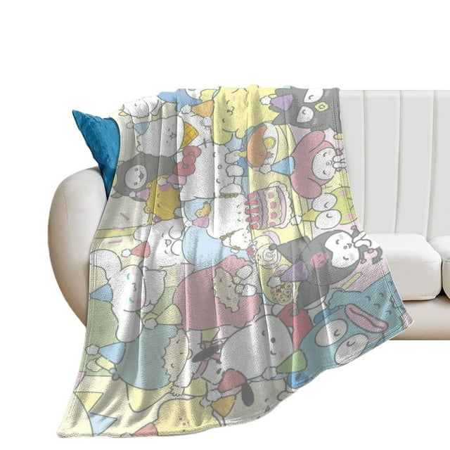 Custom Cinnamoroll Kawaii Blanket for Kids & Adults, UltraSoft Cozy