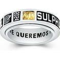 thumbnail image 1 of Custom Class Rings Fully Personalized Class Rings for Men Birthstone Rings 925 Sterling Silver Rings Gold Plated Class Rings Class Rings for Men High School Size 5-15 Graduation Rings for Men, 1 of 6