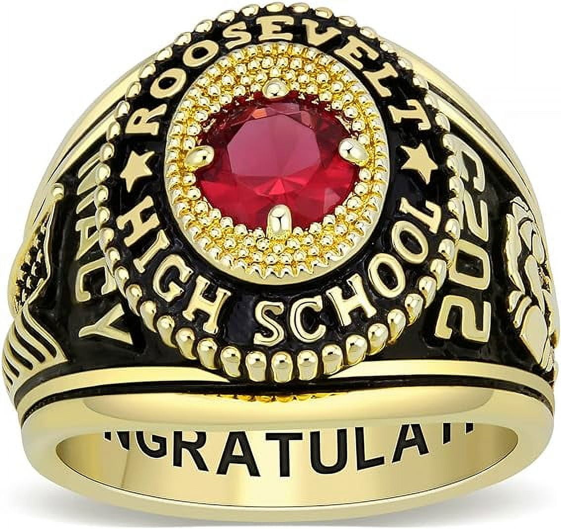 Custom Class Rings Fully Personalized Class Rings for Men Cubic ...