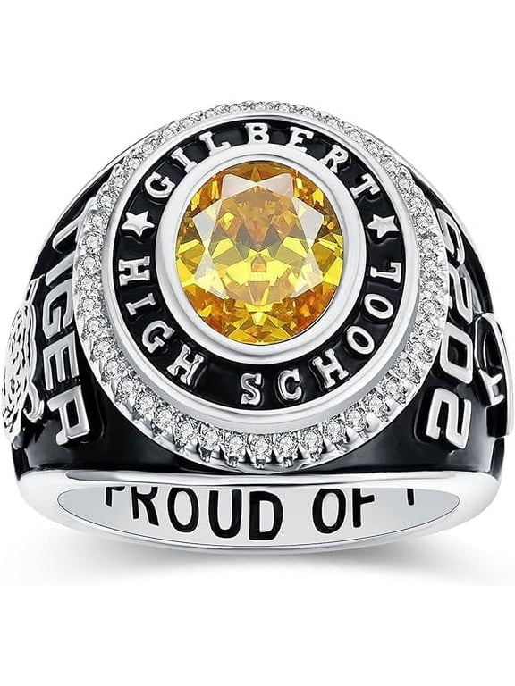 Custom Class Rings Fully Personalized Class Rings for Men Class Rings Rings Men's Class Rings Class Rings for Men High School Size 5-15 College Rings for Men