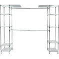 thumbnail image 1 of Custom Closet Organizer Shelves System Kit Expandable Clothes Storage Metal Rack, 1 of 7