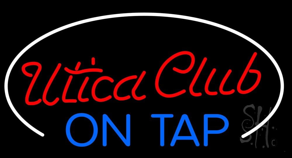 Custom Club LED Neon Sign 13 x 24 - inches, Clear Edge Cut Acrylic ...