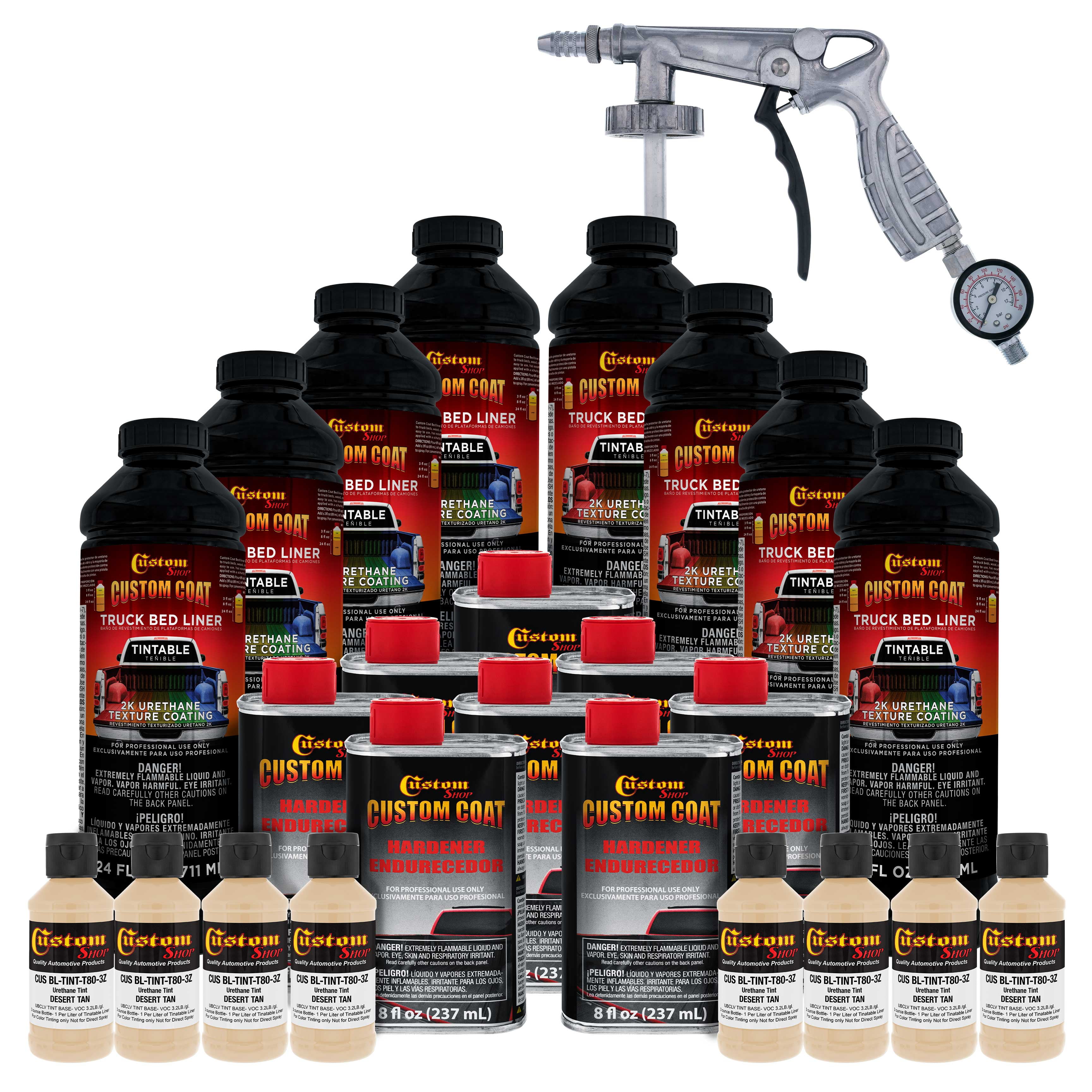 Rustoleum tan shop bed liner gallon
