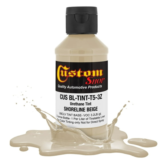 Custom Coat 3oz. (Shoreline Beige Color) Urethane Tint Concentrate for Tinting Truck Bed Liner Coatings