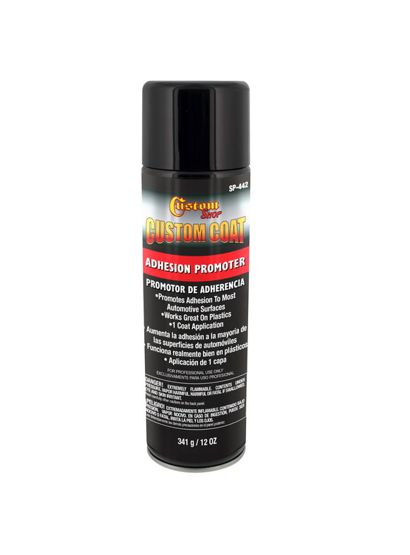 Custom Coat Adhesion Promoter - 12 Ounce Spray Can - Use on Hard to Sand Areas and Before applying Truck Bed Liner