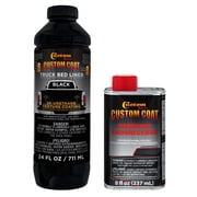 Custom Coat Black 1 Quart Urethane Spray-On Truck Bed Liner Kit - Easy 3 to 1 Mix Ratio, Just Mix, Shake and Shoot