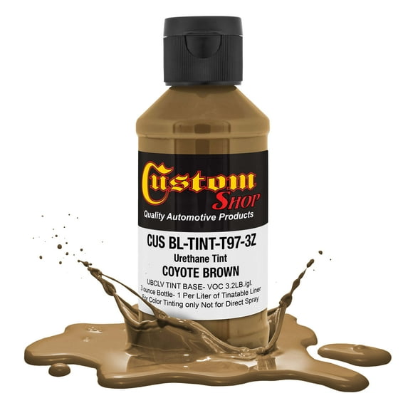 Custom Coat Camo Series 3oz. (Coyote Brown Federal Standard Color #20150) Urethane Tint Concentrate for Truck Bed Liner