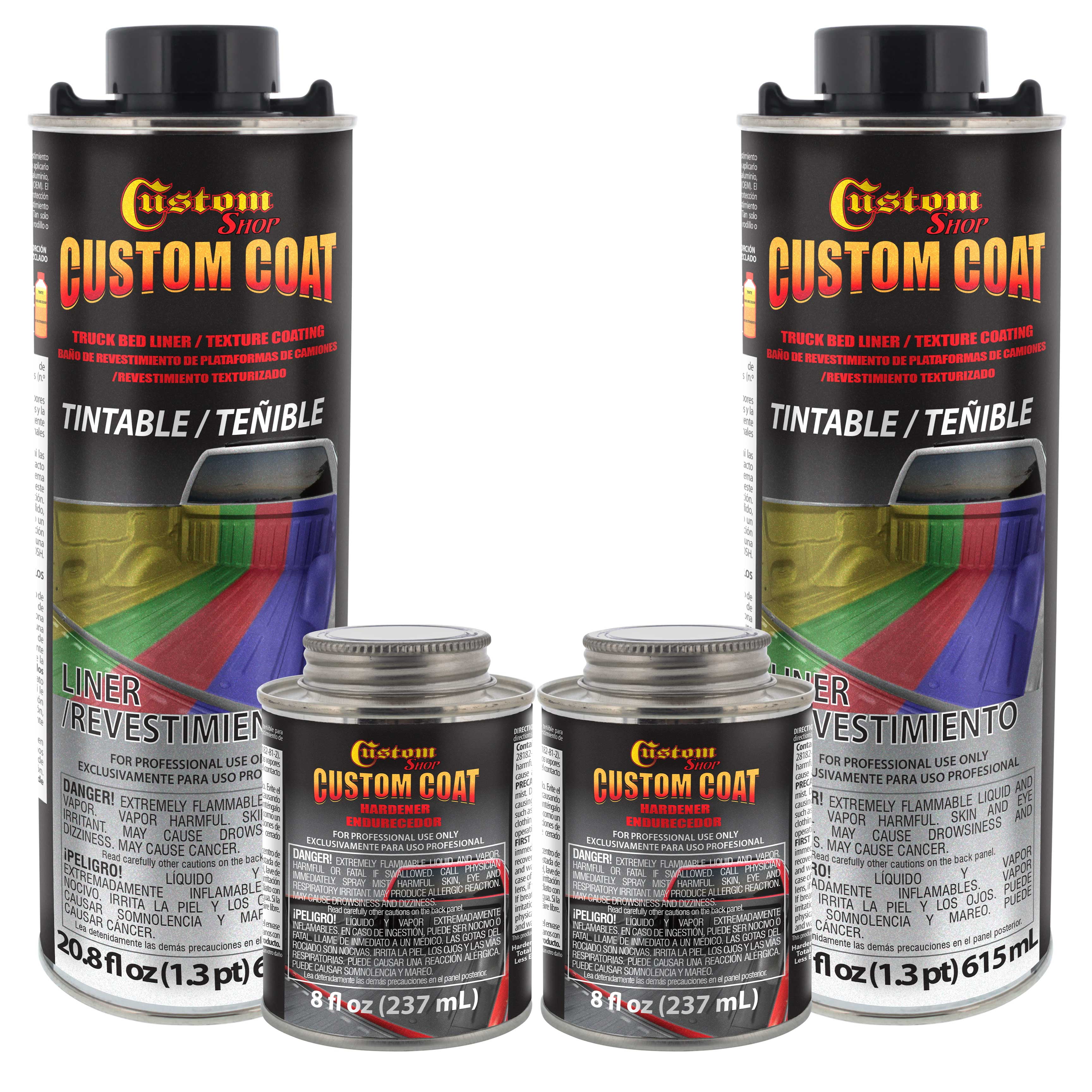 Custom Coat Tintable Base Only 2 Quart (1/2 Gallon) Urethane Spray-On ...