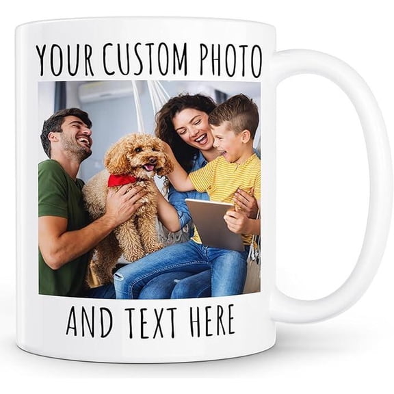 Custom Coffee Mug With Photo, Text, Or Image, Personalized Customizable Gift For Men, Women, Bekilab Ceramic Coffee Mug, 11oz 15oz Gift