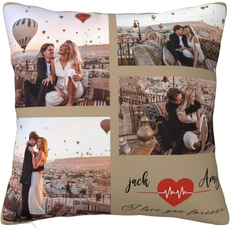 Photo collage pillow case hot sale