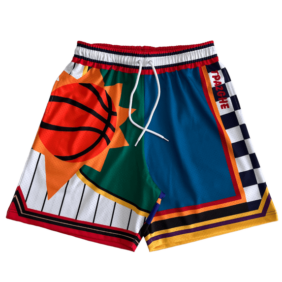 Custom Color Custom Sublimation Print sublimation Logo Basketball Shorts High Street Mesh Shorts Above Knee Men Shorts