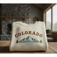 thumbnail image 1 of Custom Colorado Mountain Embroidered Sweatshirt, Scenic Lake View Crewneck for Outdoor and Travel Lovers, 1 of 4