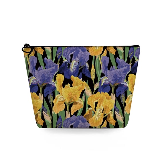 Custom Colorful Florals Printing Women's Cosmetic Bag Gift Plant Pattern Makeup Organizer Casual Beautiful Travel Toiletry Bags