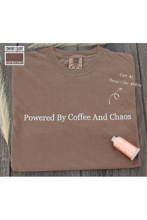 Custom Comfort Colors T-Shirt, Personalized Embroidered T-Shirts, Embroidered Comfort Colors Tee, Custom Embroidery Gift, Mother's Day Gifts