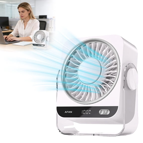 Custom Configuration Desk Fan, Functional Configurable Desk Fan, Choose Color Blade Count Speed LED, Portable Table Fan for Desktop