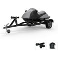 thumbnail image 1 of Custom Contour Fit Weatherproof Jet Ski Cover for Yamaha Wave Blaster II 1996-1997 - Gray/Black Color - All Weather - Trailerable - Protect from Rain & Sun! Includes Trailer Straps & Storage Bag, 1 of 7