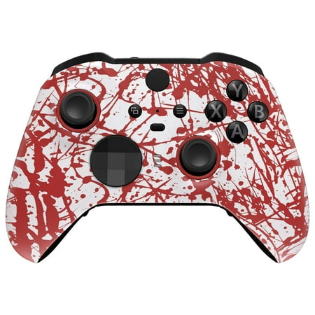 Custom Controllerzz Elite Series 2 Controller Compatible With Xbox One, Xbox Series S, and Xbox Series X (Blood Splatter)
