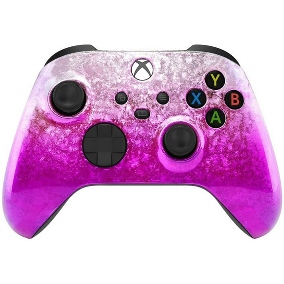 Custom Controllerzz Wireless Controller for Microsoft Xbox Series X/S & Xbox One - Custom Soft Touch Feel - Custom Xbox Series X/S Controller (X/S Icy Pink)