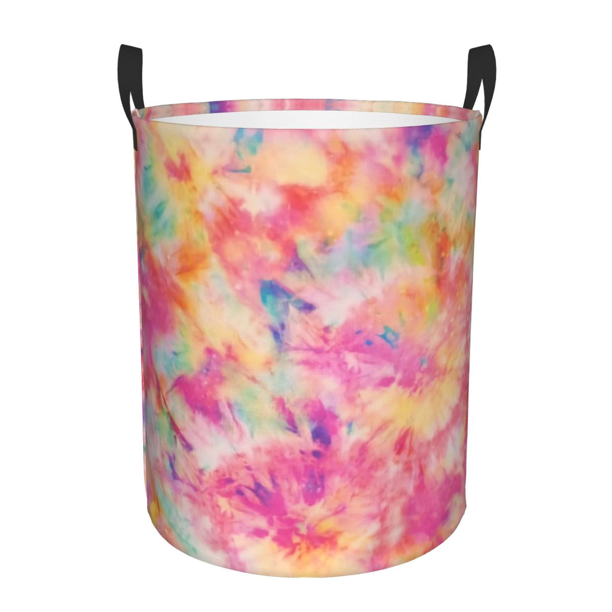 Abstract Tie Dye Laundry Basket